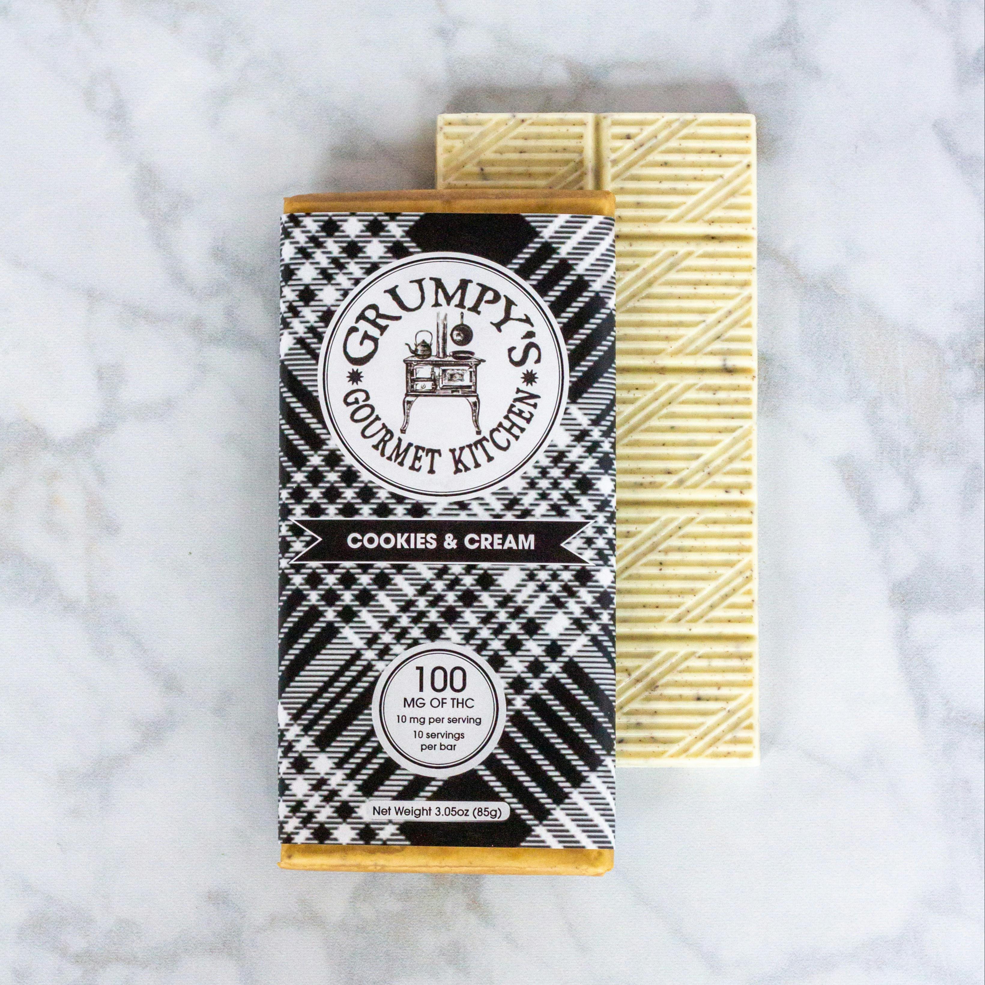100mg White Chocolate Cookies & Cream Bar
